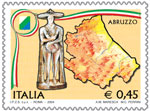 Francobollo della regione Abruzzo