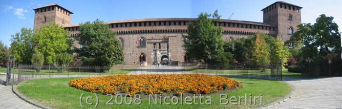 Pavia - Castello Visconteo, panoramica