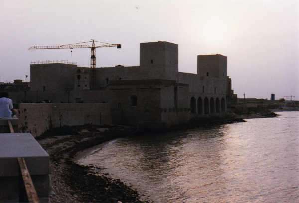 Trani - Castello di Federico II in restauro
